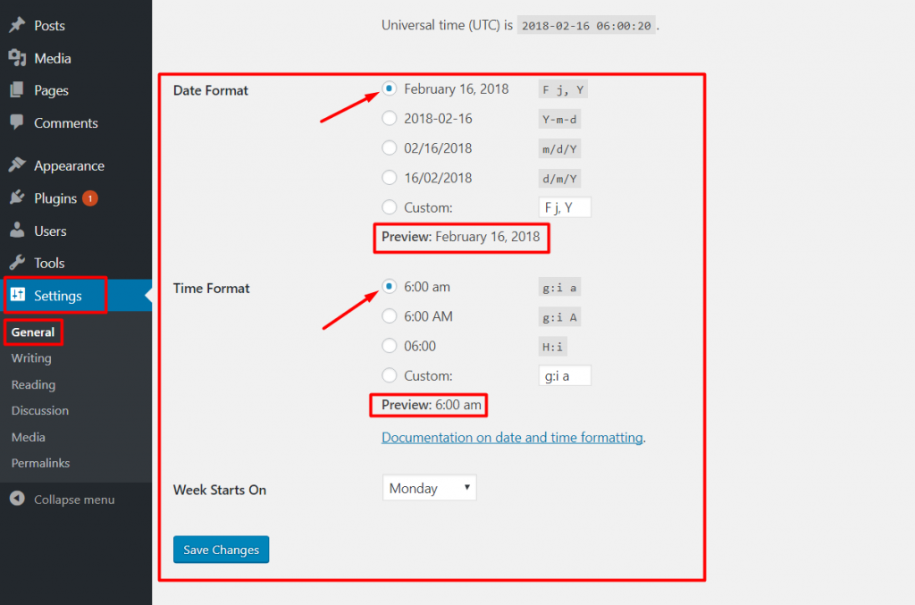 How To Change Date And Time Format In WordPress