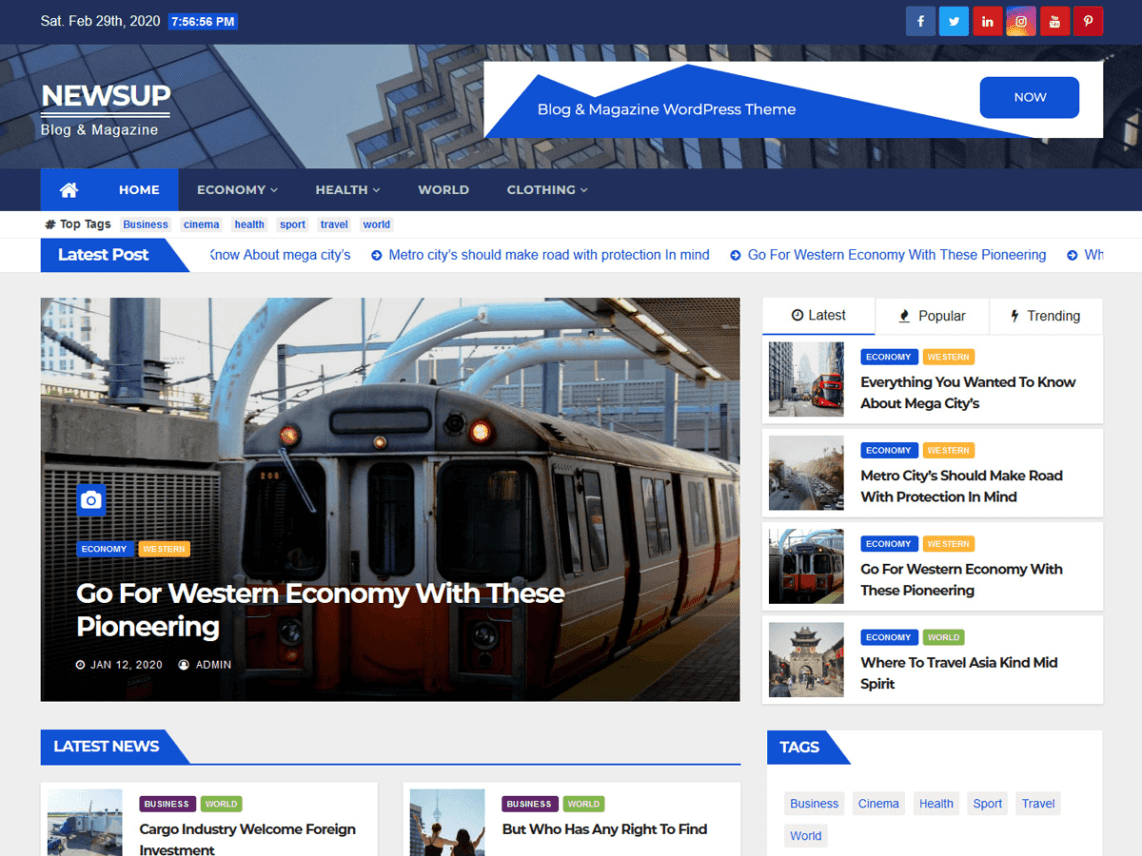 free wordpress news theme