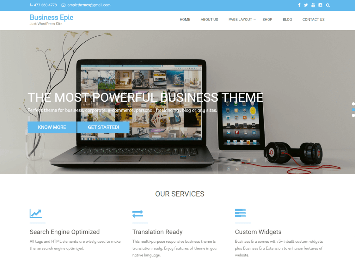 corporate WordPress themes 