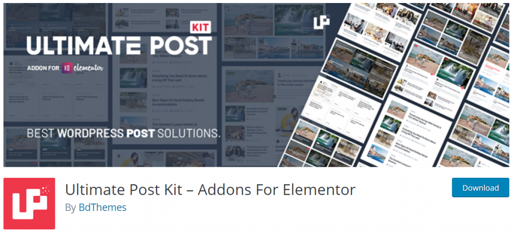 Ultimate Post Kit – Addons For Elementor